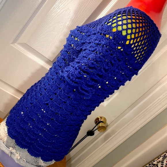 HANDMADE Kawaii Cute Blue Knit Top - Picture 6 of 11